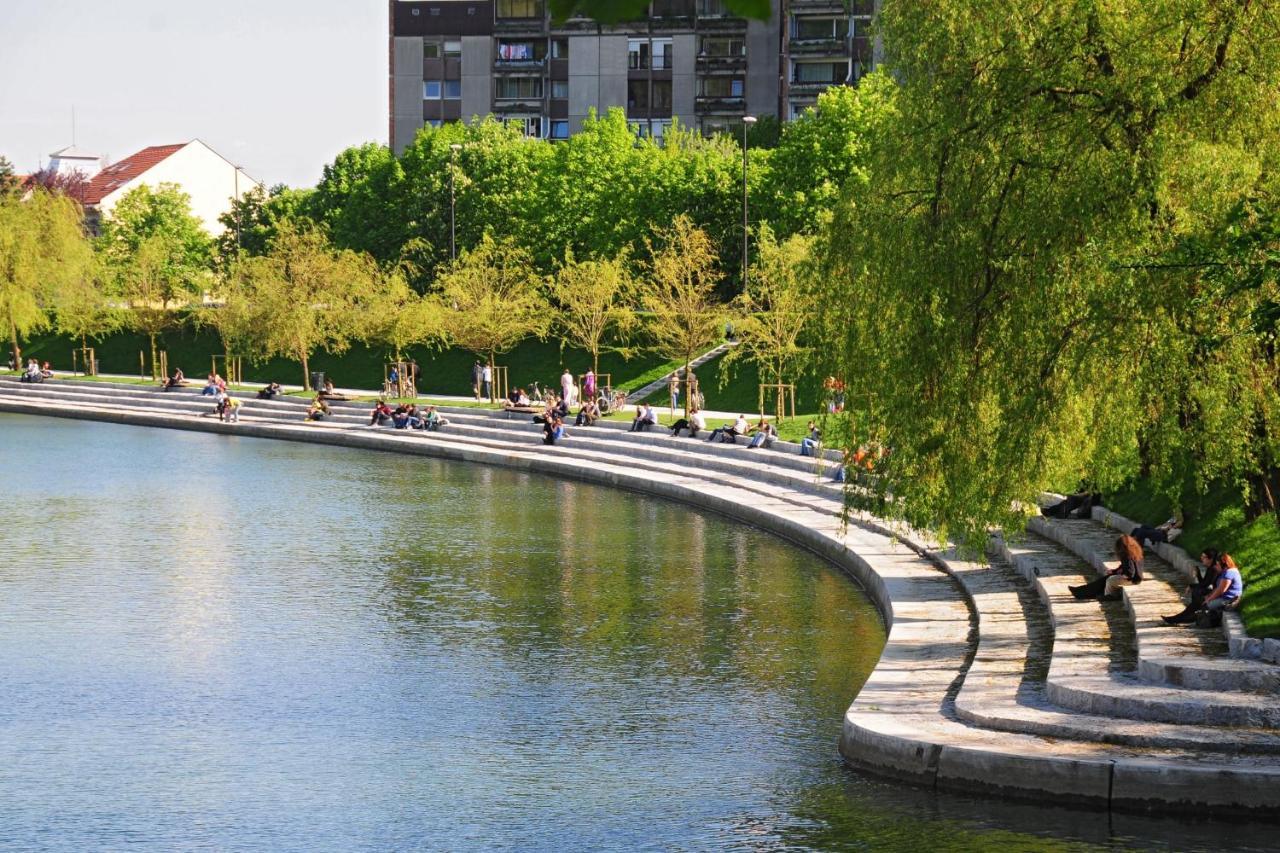 류블랴나 Riverside Ljubljanica With Private Parking 아파트 외부 사진